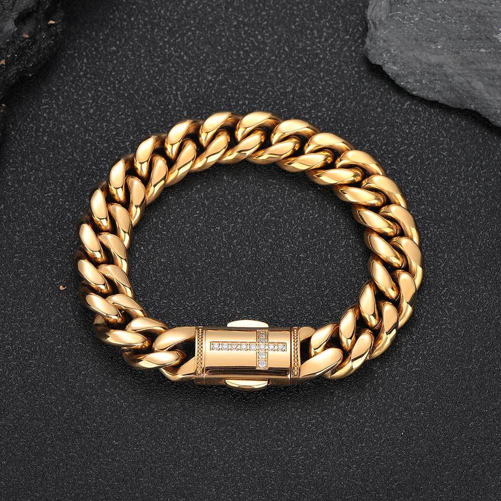 Stainless Steel Cuban Link Chain Personality