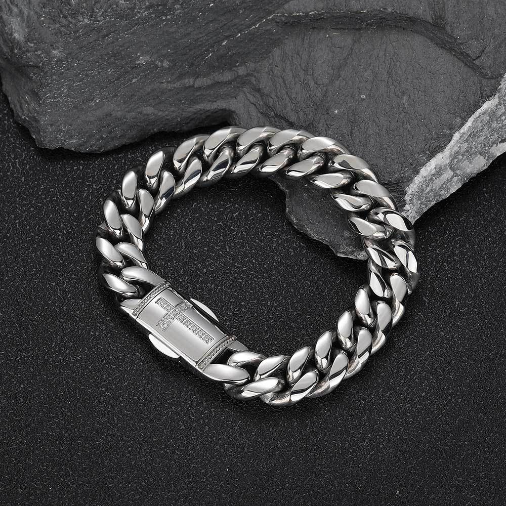 Stainless Steel Cuban Link Chain Personality