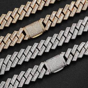 Jewelry Buckle Stainless Steel Cuban Link Chain Encrypted Titanium Steel Necklace