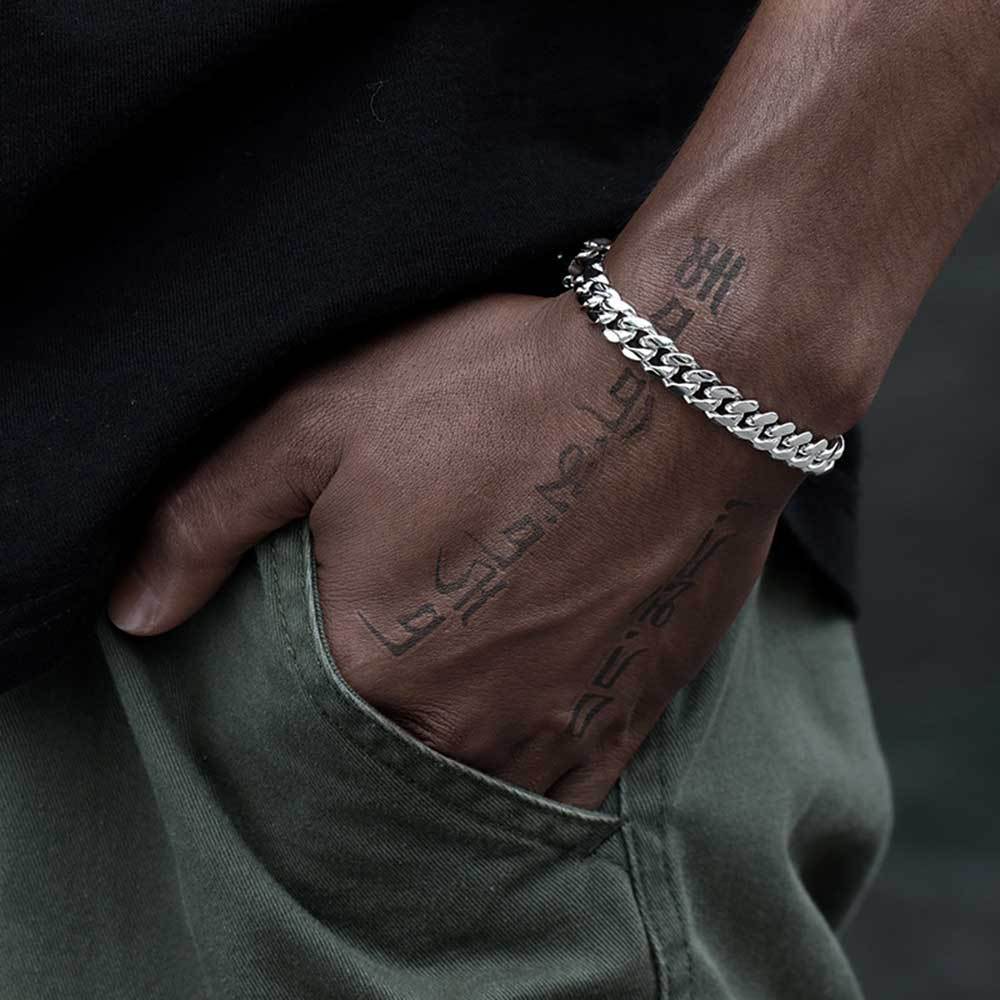 Stainless Steel Cuban Link Chain Personality