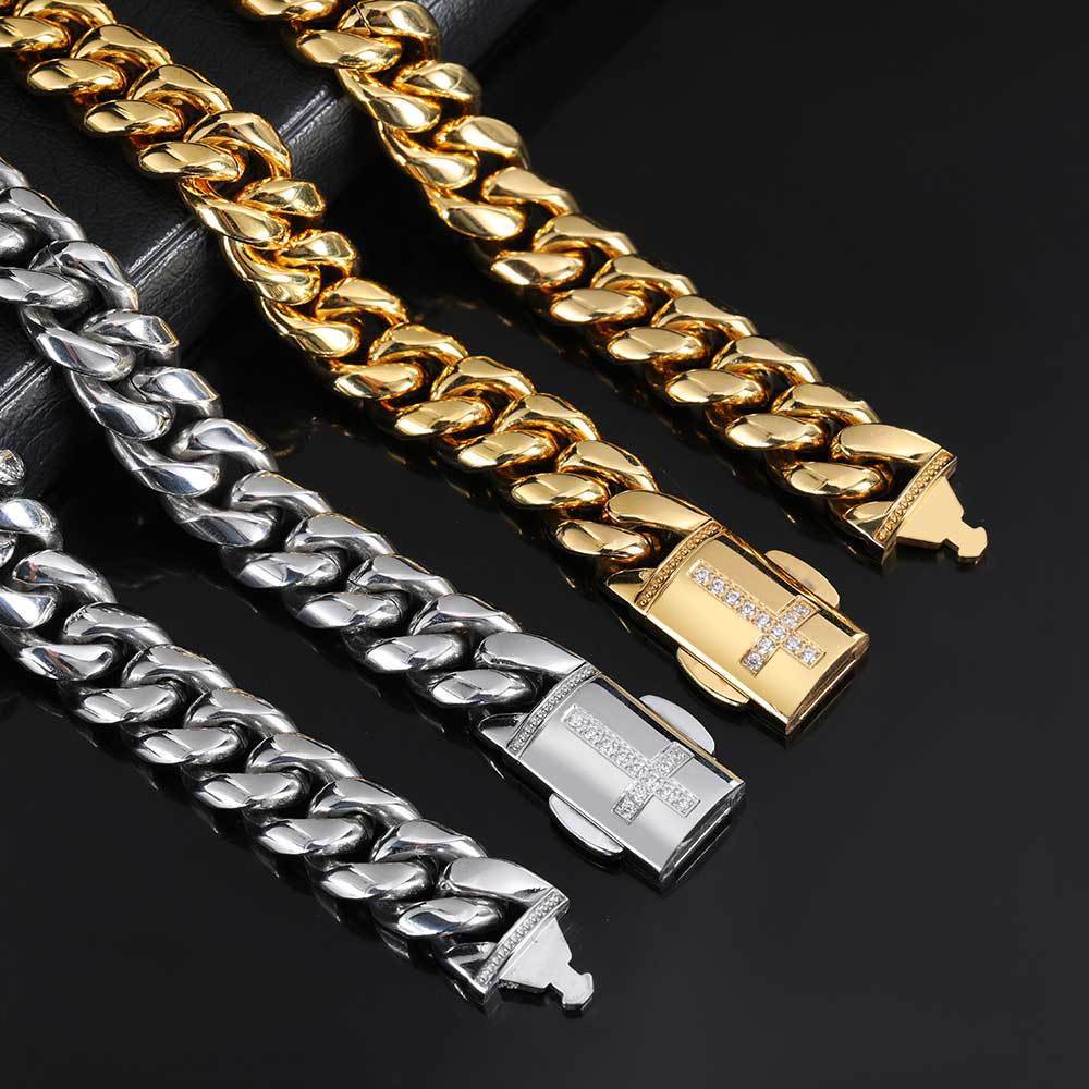 Stainless Steel Cuban Link Chain Personality