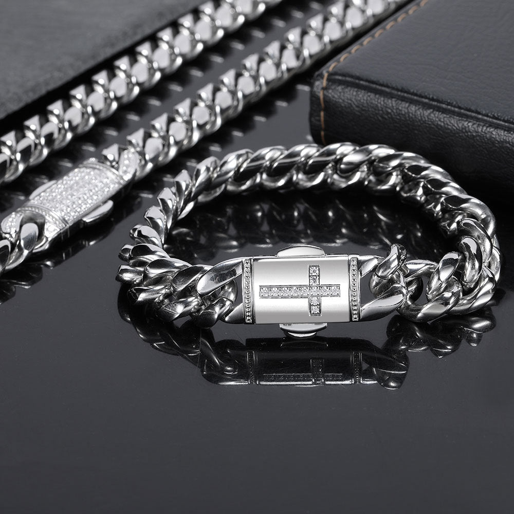 Stainless Steel Cuban Link Chain Personality